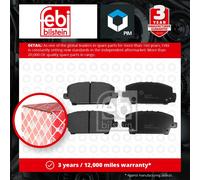 Brake Pads Set fits HONDA CIVIC Mk8 1.6 Front 05 to 12 R16A1 45022SMGE00 Febi