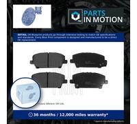 Brake Pads Set fits HONDA CIVIC Mk8 1.8 Front 05 to 12 Blue Print 45022SMGE00