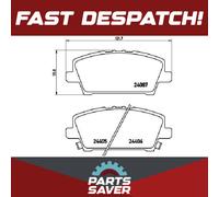 Brake Pads Set fits HONDA CIVIC FK3 2.2D Front 05 to 11 N22A2 Brembo 45022SMGE00