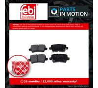 Brake Pads Set fits HONDA CIVIC FK3 2.2D Rear 05 to 11 N22A2 43022SMGE00 Febi