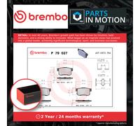 Brake Pads Set fits HONDA CIVIC Mk8 1.6 Rear 05 to 12 R16A1 Brembo 06430S5AE50