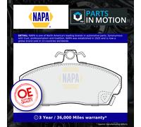 Brake Pads Set fits HONDA CONCERTO HW, HWW Front 1.4 1.5 1.6 89 to 95 NAPA New