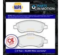 NAPA Front Brake Pad Set fits Honda Cr-V III 2006-2012 2.0 2.2 2.4