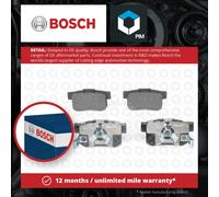 Brake Pads Set fits HONDA STREAM RN1 1.7 Rear 01 to 06 Bosch 43022SJFE00 Quality
