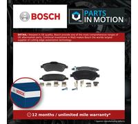 0986 494 379 Front Brake Pad Set 4x Pads Integrated Wear Indicator Braking Bosch