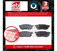 Brake Pads Set fits HONDA CRX ED9, EE8 1.6 Front 87 to 92 064A5SB0670 Febi New