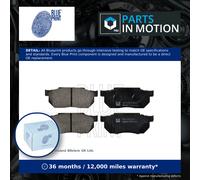 Brake Pads Set fits HONDA CRX Mk2 1.4 Front 90 to 91 D14A1 Blue Print Quality