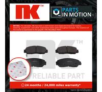 Brake Pads Set fits HONDA FR-V BE1 1.7 Front 04 to 06 NK 06450S6EE50 45022S6EE50