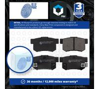 Rear Brake Pads Accord Set Kit Fits Honda 43022-SP0-E03 Blue Print ADH24247