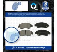 Brake Pads Set fits HONDA JAZZ Mk2 1.3 Front 02 to 08 Blue Print 06450SAAB00 New