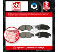 Brake Pad set 16303 by Febi Bilstein Front Axle - Single set