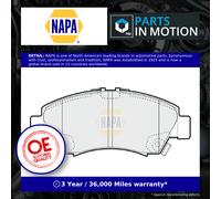 NAPA Front & Rear Pads fits Honda Jazz II 2002-2008 1.2 1.3