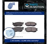 Brake Pads Set fits HYUNDAI ACCENT LC, MC 1.6 Front 02 to 10 G4ED Blue Print New