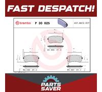 Brake Pads Set fits HYUNDAI ACCENT MC 1.5D Rear 05 to 10 With ABS D4FA Brembo