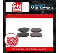 FEBI 16489 BRAKE PAD SET DISC BRAKE Front