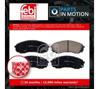 Brake Pads Set fits HYUNDAI ILOAD TQ 2.5D Front 2008 on D4CB 581014DE00 Febi New