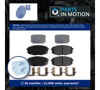 Brake Pads Set fits HYUNDAI KONA 1.6D Front 2018 on D4FE Blue Print 58101G3A00