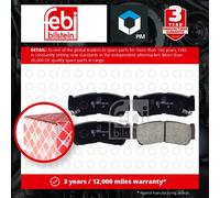 Brake Pads Set fits HYUNDAI SANTA FE Mk2 2.4 Rear 10 to 12 G4KE 583022BA00 Febi