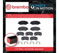 Brake Pads Set fits HYUNDAI SANTA FE Mk2 2.7 Front 06 to 09 G6EA Brembo Quality