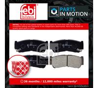 Brake Pads Set fits HYUNDAI SANTA FE Mk2 2.4 Rear 10 to 12 G4KE 583022BA00 Febi