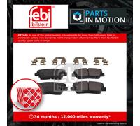 Brake Pads Set fits HYUNDAI SANTA FE Mk2, Mk3 2.2D Rear 2009 on D4HB 58302B1A05