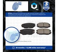 Brake Pads Set fits HYUNDAI SONATA NF 2.0D Front 06 to 10 D4EA Blue Print New