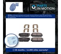 Blue Print Brake Pad Set ADG04251 Rear Disc Brake - Fits Hyundai Terracan
