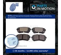 Brake Pads Set fits HYUNDAI TUCSON TL 1.7D Rear 15 to 20 D4FD Blue Print Quality