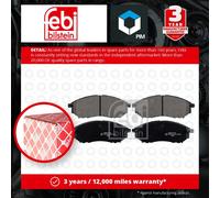 Brake Pads Set fits INFINITI EX30 3.0D Front 2010 on V9X D1060EG51A D10601BN0A