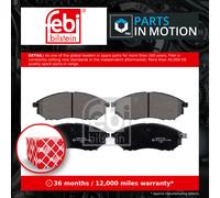 Brake Pads Set fits INFINITI FX35 3.5 Front 06 to 08 VQ35DE D1060EG51A Febi New