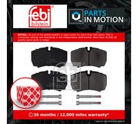 Brake Pads Set fits IVECO DAILY Mk4 3.0 Rear 07 to 11 F1CE0441A 002991667 Febi