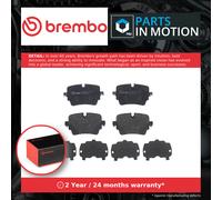Brake Pads Set fits JAGUAR F-TYPE X152 2.0 Rear 2017 on Brembo C2D49907 C2D60941