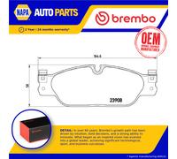 Brake Pads Set fits JAGUAR S TYPE X200 2.7D Front 04 to 07 Brembo C2C15990 New