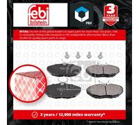 Febi Bilstein 116084 Disc Brake Brake Pad Set Fits Jaguar S-Type R 4.2 V8 2.7 D