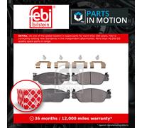 Febi Bilstein 116088 Disc Brake Brake Pad Set Fits Jaguar