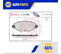 Brake Pads Set fits JAGUAR X TYPE X400 2.0D Front 03 to 09 Brembo C2S12638 New