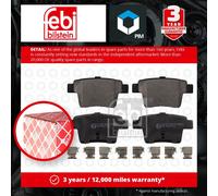 Brake Pads Set fits FORD MONDEO 3.0 Rear 04 to 07 1356392 ME4S7J2M008AB 1521329