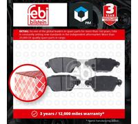 Brake Pads Set fits JAGUAR X TYPE X400 3.0 Rear 01 to 09 WB(AJV6) CS217362 Febi