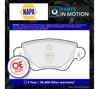 NAPA Rear Brake Pad Set fits Ford Mondeo 2000-2007 1.8 2.0 2.5