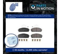 Brake Pads Set fits JEEP CHEROKEE KL 2.2D Front 2015 on Blue Print 68212327AA