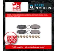 Brake Pads Set fits JEEP CHEROKEE KL 2.0D Rear 14 to 18 EBT 68225301AA Febi New