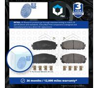 Brake Pads Set fits JEEP CHEROKEE KL 2.2D Front 2015 on Blue Print 68212327AA
