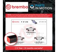 Brake Pads Set fits JEEP GRAND CHEROKEE Mk4 3.6 Rear 2010 on Brembo 2AMV4386AA