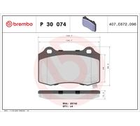 Brake Pads Set fits JEEP GRAND CHEROKEE Mk4 5.7 Rear 2010 on EZH Brembo Quality