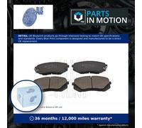 Brake Pads Set fits HYUNDAI i40 VF 1.6 Front 11 to 19 G4FD Blue Print 58101E6A10