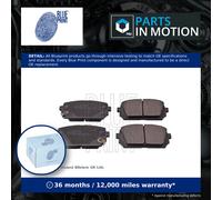 Brake pads Rear Axle ADG04283 BLUE PRINT for KIA CARENS III MPV