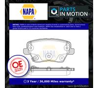 Brake Pads Set fits KIA XCEED CD 1.6D Rear 2019 on D4FE NAPA Quality Guaranteed