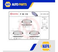 Brake Pads Set fits KIA CEED 1.4 Front 2018 on Brembo Genuine Quality Guaranteed