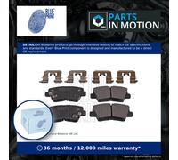 Brake Pads Set fits KIA OPTIMA 1.7D Rear 2012 on D4FD Blue Print 58302D3A70 New