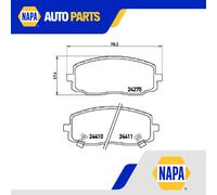 Brake Pads Set fits KIA PICANTO SA 1.1 Front 04 to 11 G4HG Brembo 5810107A10 New